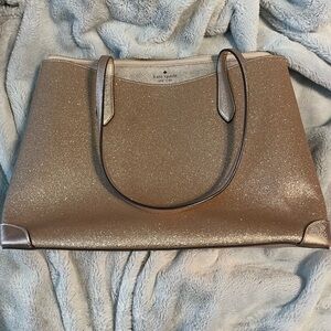Kate Spade light pink sparkly tote